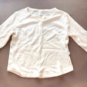 Abercrombie Kids New without tags white long sleeve top